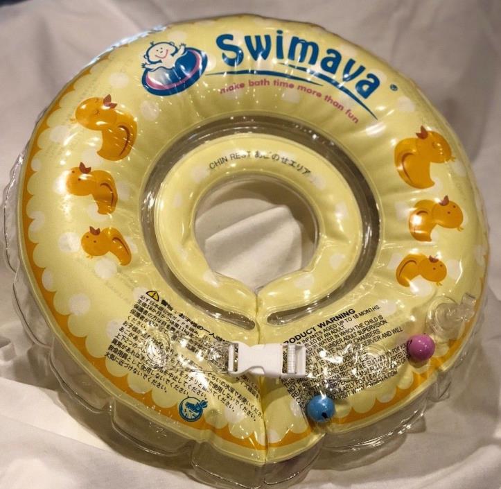 Swimava G1 Starter Baby Floatie - Yellow Duckies Bath