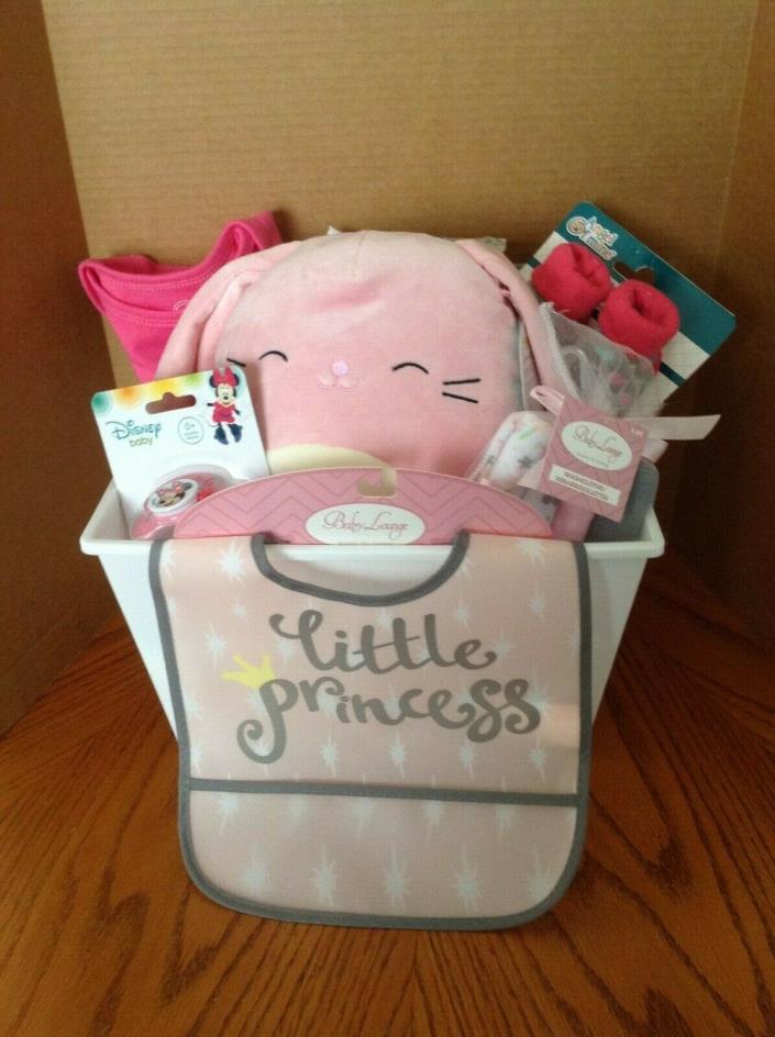 New Baby Girl Easter Or  Baby Shower  Gift Basket