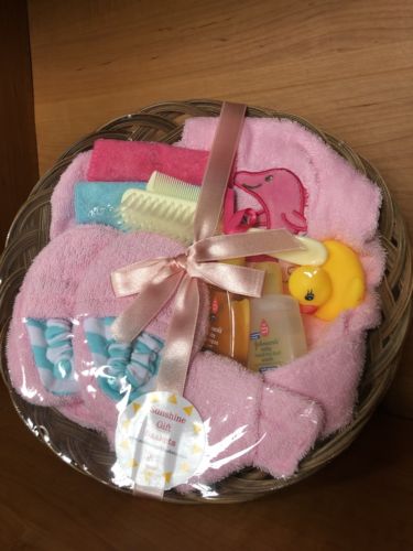 BRAND NEW NEVER OPENED Baby Girl Bath time Gift Basket