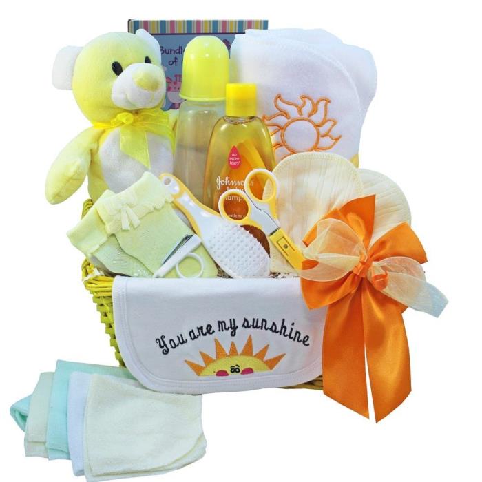 You Are My Sunshine Baby Gift Basket, Neutral Boy or Girl