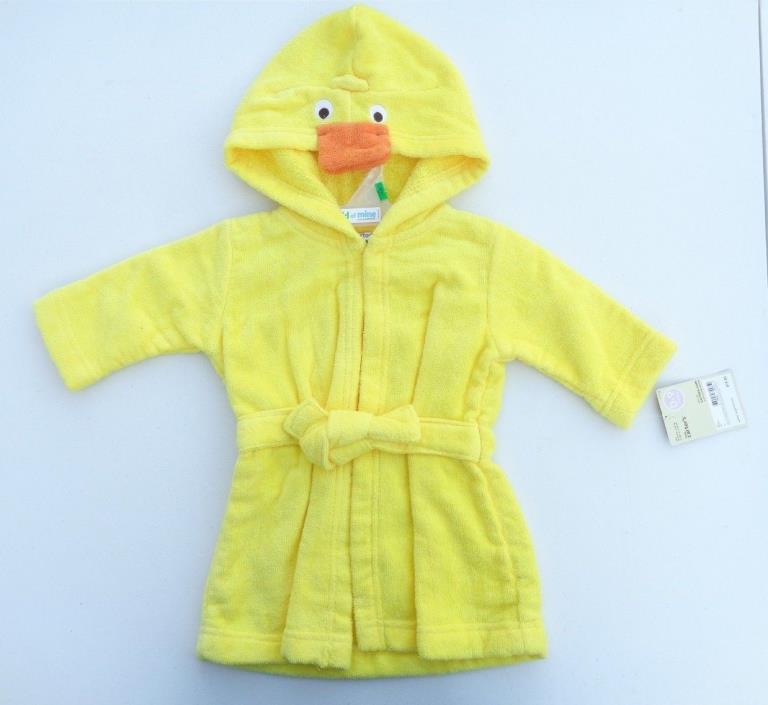 NEW Carter's Bath Robe Cover Swim Duck Yellow Baby Boys Girls Clothes SZ 0-9 M