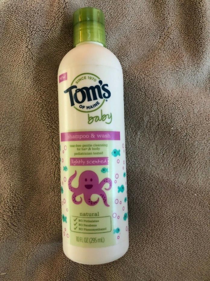 Tom's of Maine Baby Shampoo & Wash Lightly Scented  Natural 10oz Tear Free