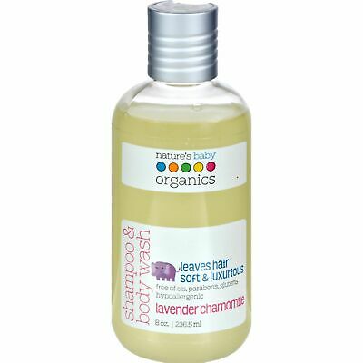 Nature's Baby Organics Shampoo and Body Wash Lavender Chamomile - 8 fl oz