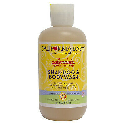 California Baby Calendula Shampoo & Body Wash - 3 Pack 2oz Bottles (6oz Total)