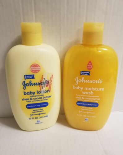 Johnson's Shea & Coco butter Newborn Set Wash & Shampoo w/ Lotion (15 fl. oz)