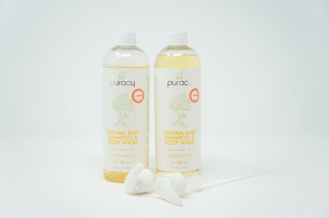 Puracy 100% Natural Baby Shampoo & Body Wash 16 oz. (2 pack) (H-25)