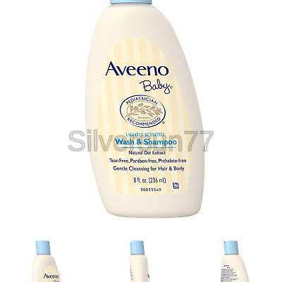 Aveeno Baby Gentle Wash & Shampoo with Natural Oat Extract, Tear-Free & Parab...