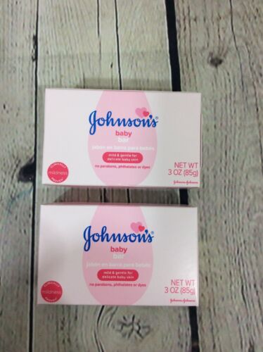 Johnson's Baby Bar Mild& Gentle 3 oz (Lot of 2 Bars)