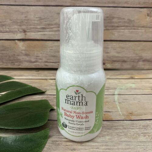 Earth Mama Natural Non Scents Baby Wash Unscented Extra Gentle New 5.3 fl oz