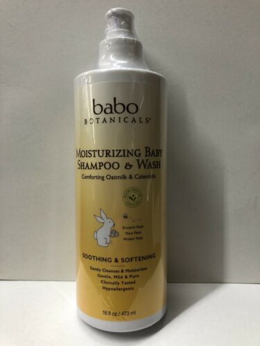 Babo Botanicals Moisturizing Baby Shampoo and Wash, 16 oz. Free Ship!