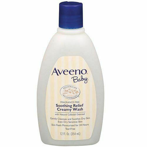 AVEENO Baby Fragrance Free Soothing Relief Creamy Wash 12 oz NEW!