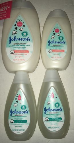 Johnson's Cottontouch Newborn Face/Body/Hair Care Set ( lotion, wash & shampoo)