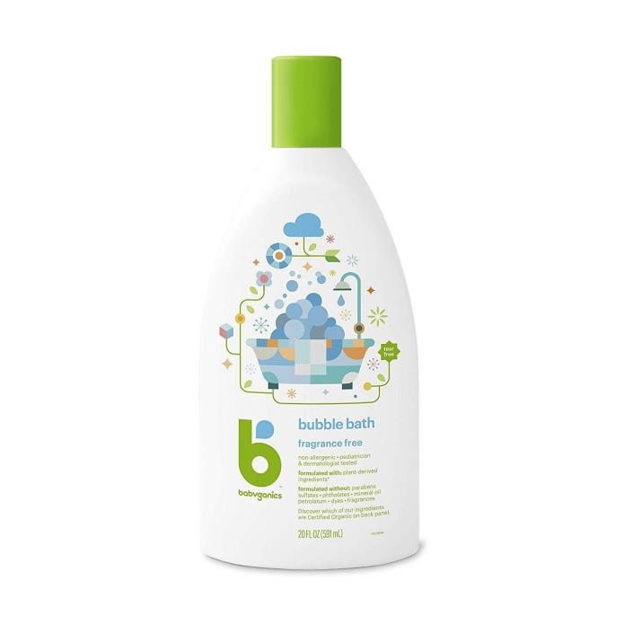 Baño de burbujas para bebé, verbena y manzanilla Babyganics, BG-070B, Libre de f