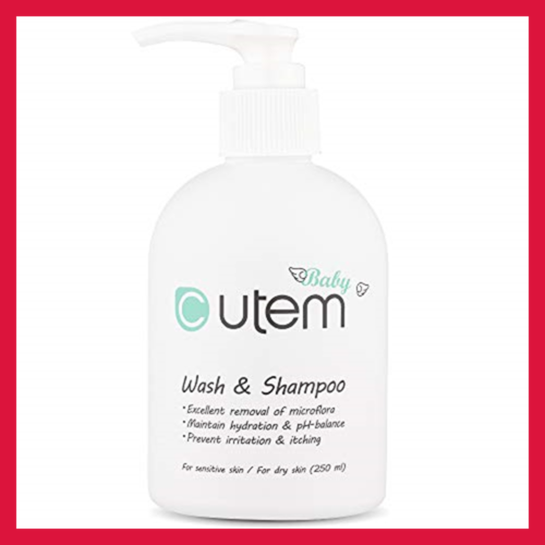 Skinmed Cutem Baby Wash & Shampoo Ultra Mild Rich Moisture Ph Balance W Natural