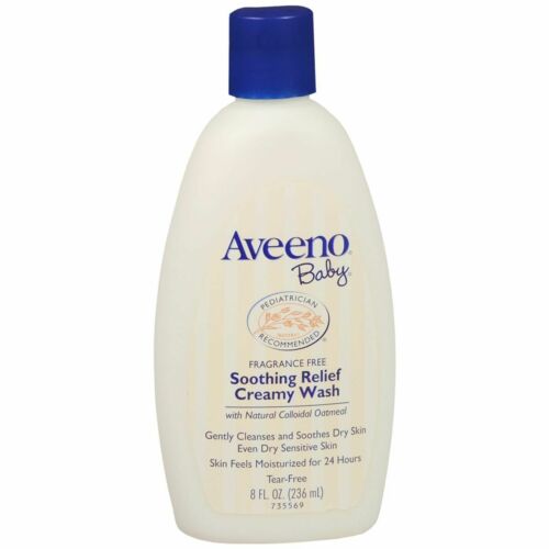 AVEENO Baby Soothing Relief Creamy Wash - 8 OZ (2 Packs)