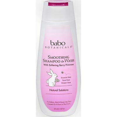 Babo Botanicals Smooth Detangling Shampoo - Berry Primrose - 8 fl oz