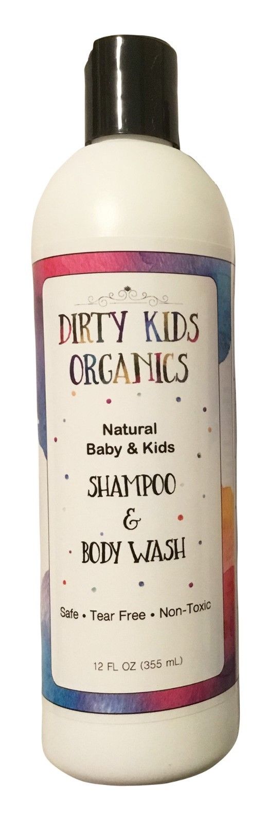 Non-Toxic *TEAR FREE* Natural ORAGANIC KID / Baby Body Wash Soap & Shampoo 12 oz