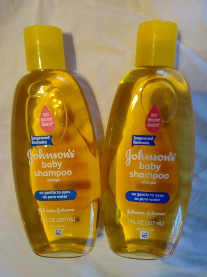 Set of 2 Johnson's Baby Shampoo 7 Fl Oz Gentle No More Tears