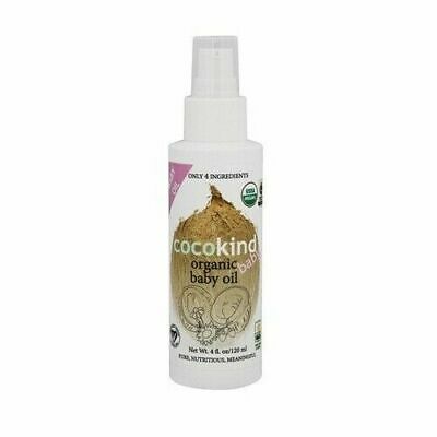Cocokind Organic Baby Oil Only Four Gentle & Plant Based Ingredients (120 ML)