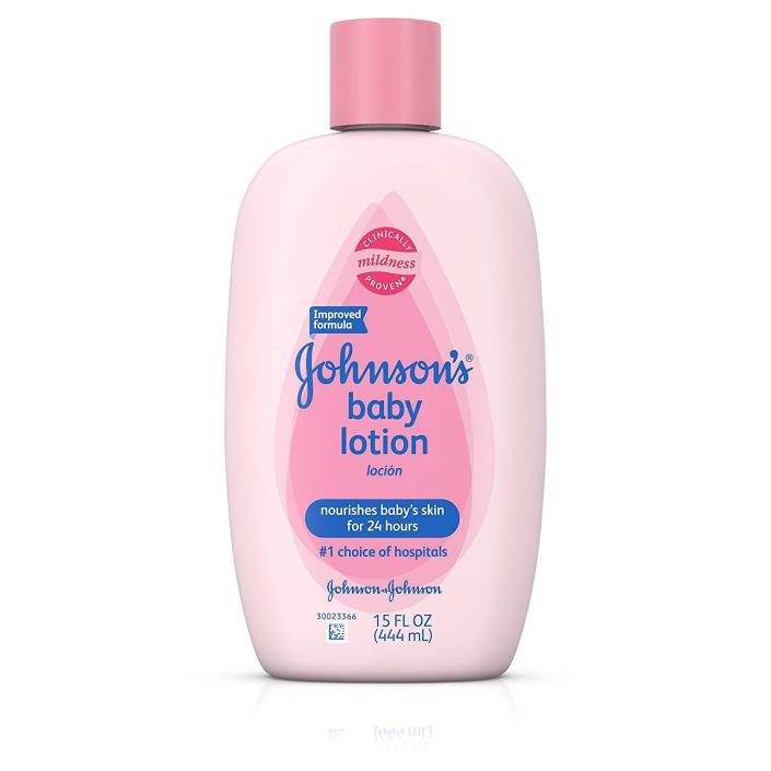 Johnson's Baby Lotion For Skin Hydration, 15 Fl. Oz.