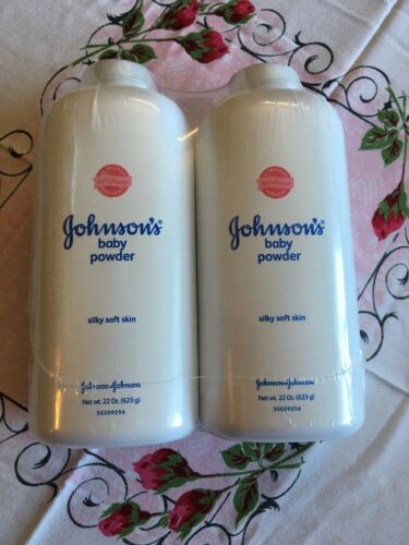 Johnson and Johnson Baby Powder Silky Soft Skin 22 Ounce Bottle (Pack of 2)