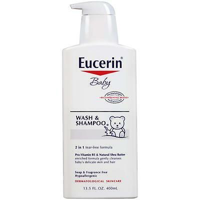 Eucerin Baby Wash and Shampoo 13.5 Fluid Ounce (Pack of 3)