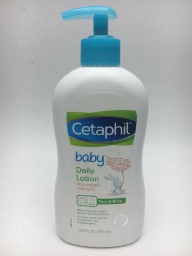 Cetaphil Baby Daily Lotion w/ Organic Calendula, 13.5 oz Face & Body New C24 C