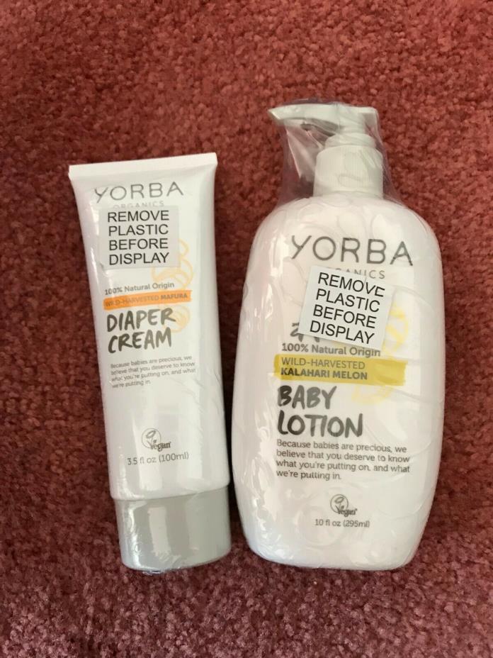 Yorba Organics Baby Lotion and Diaper Cream (New)
