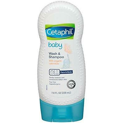 Cetaphil Baby Wash and Shampoo with Organic Calendula, 7.8 Ounce New Fast Ship