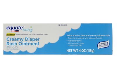 Equate Baby Creamy Diapper Rash Ointment 4oz