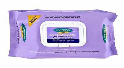 Lansinoh Clean and Condition Cloths Wipes for Babies - 80 count
