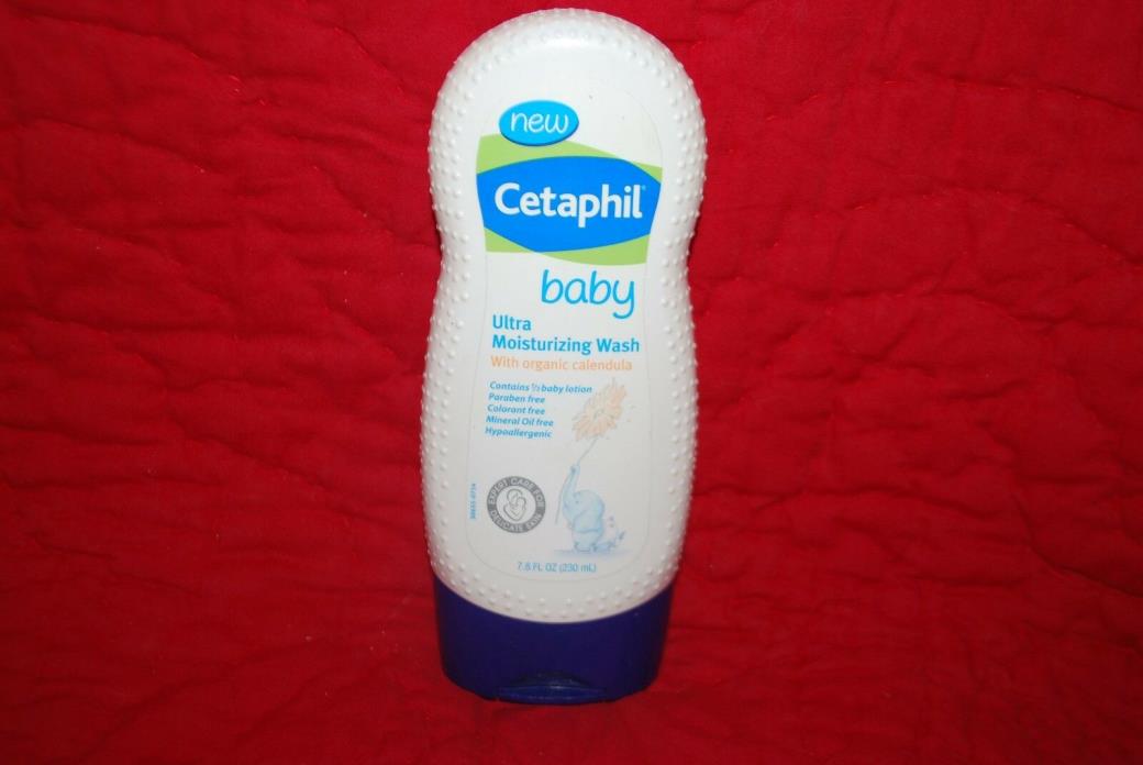 Cetaphil Baby Ultra Moisturizing Wash 7.8 fl oz Infant Bath Free Shipping