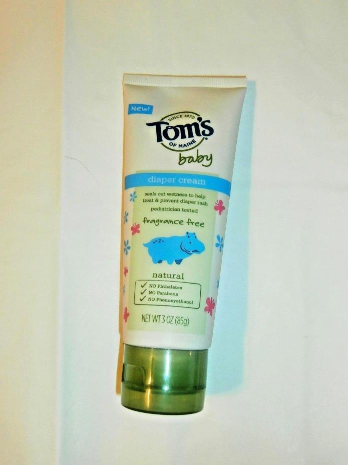 Tom's of Maine Baby Diaper Cream, Fragrance Free 3 oz