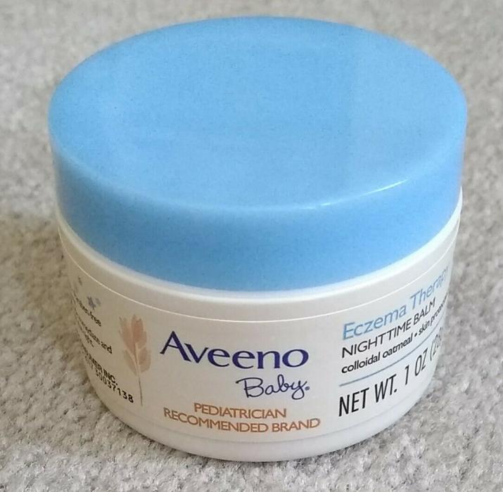 Aveeno Baby Eczema Therapy Nighttime Balm 1 OZ Colloidal Oatmeal Skin Cream NEW