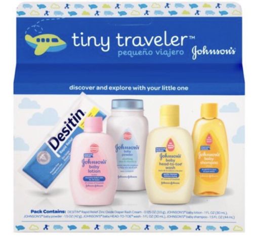 Jhonson’s Tiny Traveler,Baby Bath And Baby Skin Care Products,Gifts 5 Set