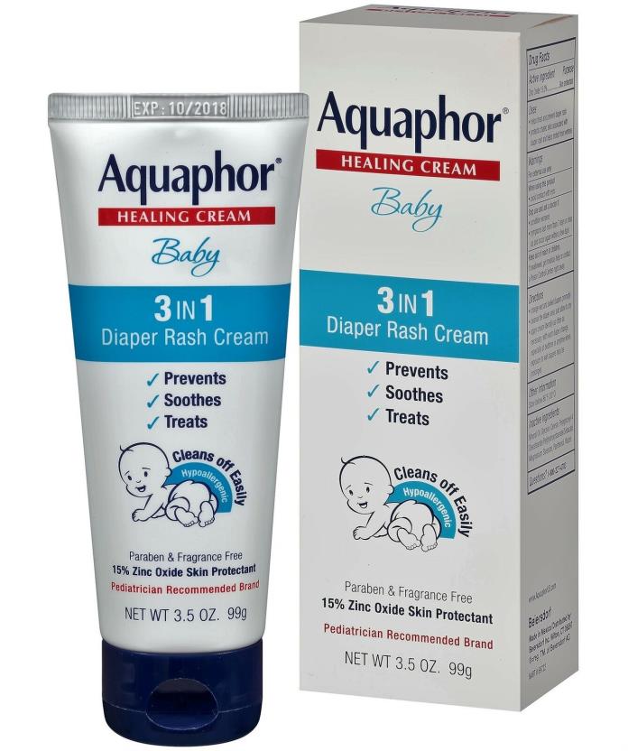 Aquaphor Healing Baby Diaper Rash Cream, 3.5 Oz 05/2020