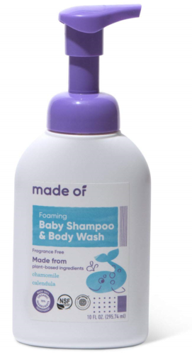 MADE OF Foaming Organic Baby Wash and Shampoo - for Sensitive Skin and Baby Wash