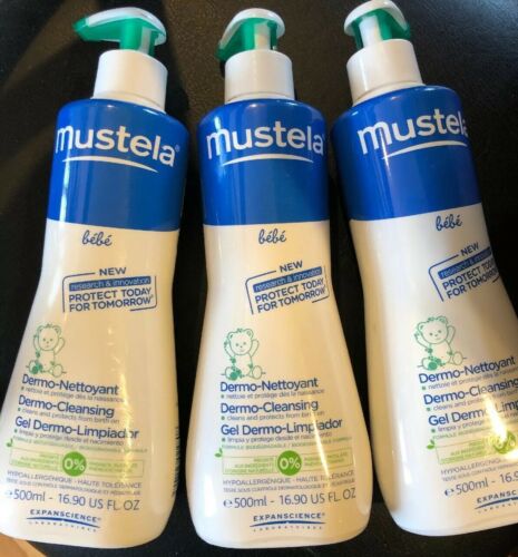 Mustela Bebe Dermo-Cleansing 3 Pack! 16.90 fl.oz EXpired 9/2018