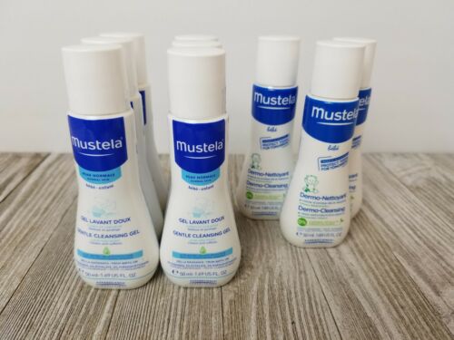 Mustela Travel Size Baby Cleansing Dermo-Cleaning Lot of 9 50 ml-1.69 fl oz