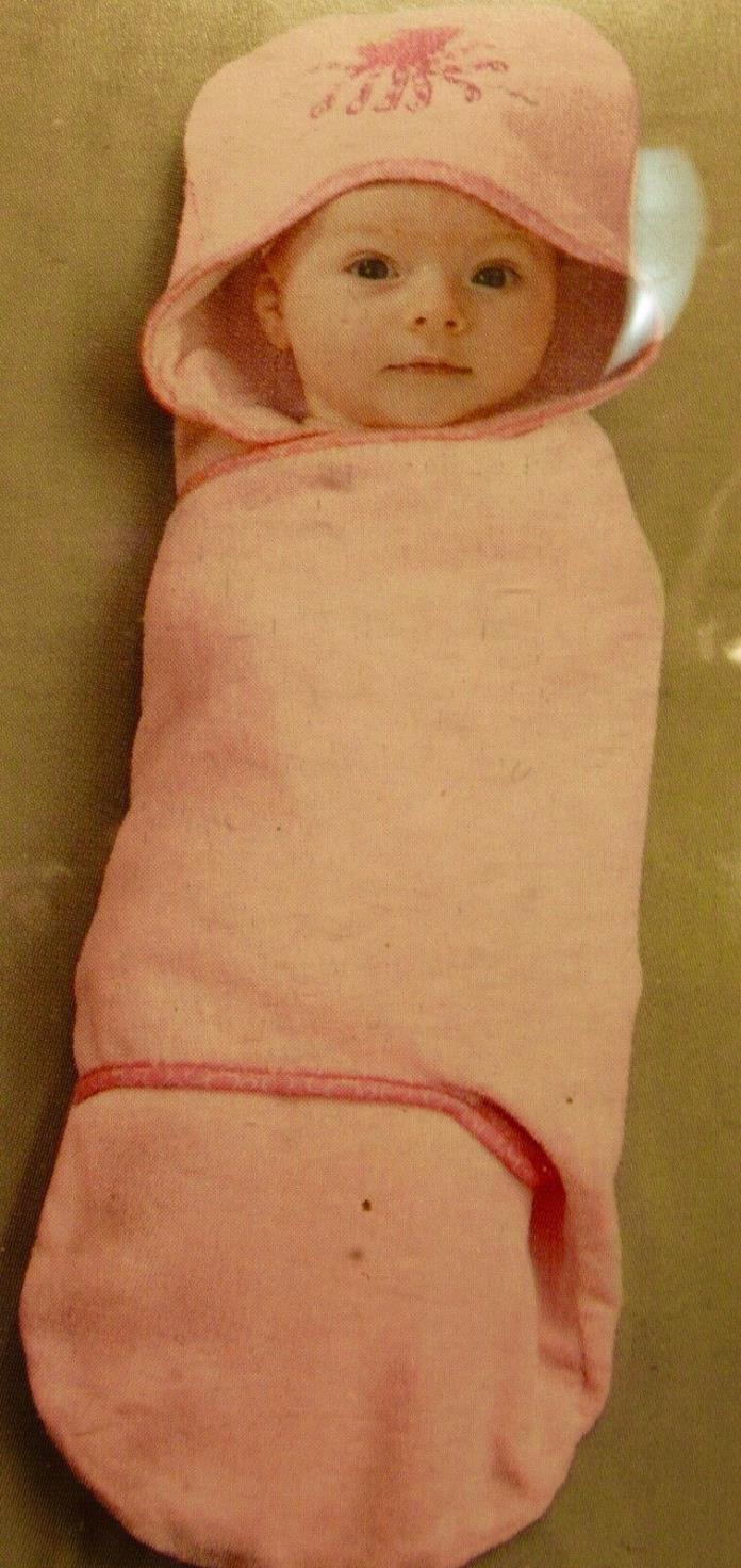 NWT Koala Baby 0-3 Bath Wrap Swaddle Terry Towel Cloth Wrap Blanket Pink Octopus