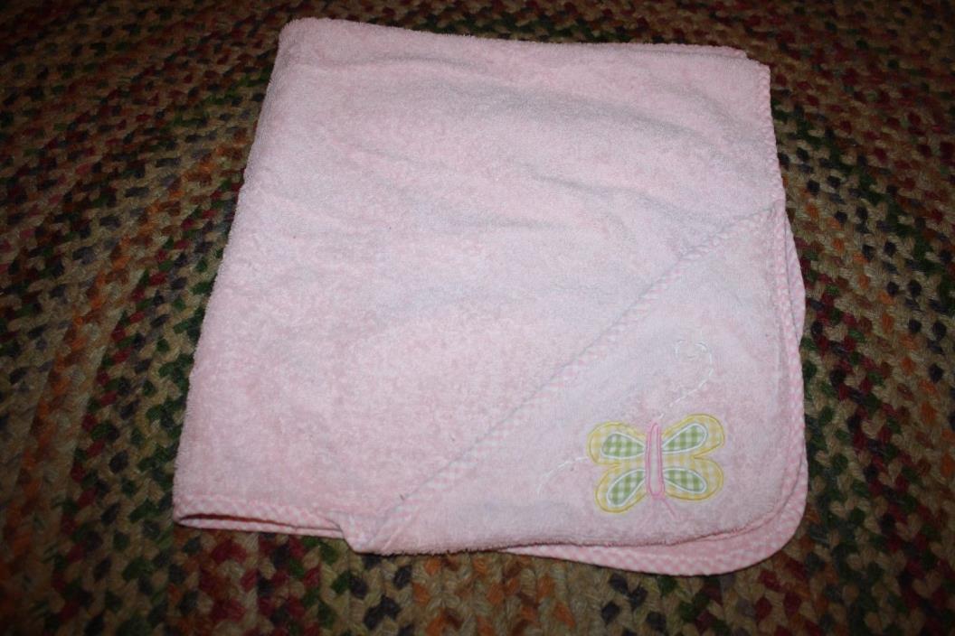Pottery Barn Kids Pink Butterfly Nursery Bath Wrap Towel 29