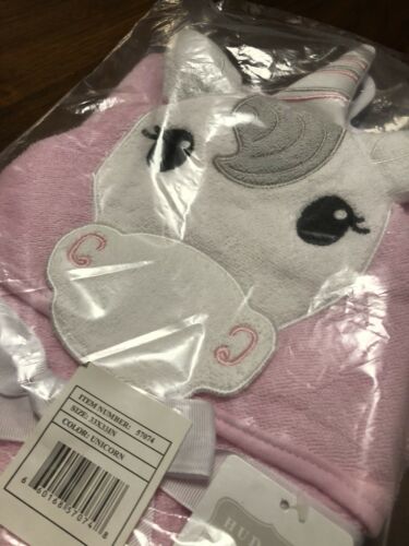 Hudson Baby Animal Face Hooded Towel for Girls, Pretty Horse