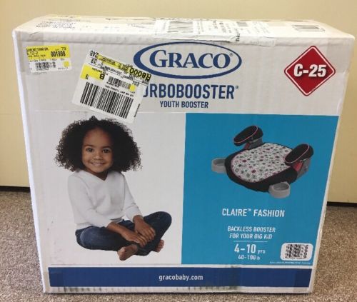 Graco Backless TurboBooster Booster Car Seat Claire fashion - Flower Theme