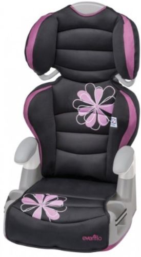 Evenflo Amp High Back Booster Car Seat Carrissa One-hand Full Body Adjustment
