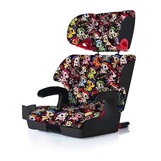 Clek Oobr High Back Booster Car Seat with Recline and Rigid Latch, Tokidoki Unic