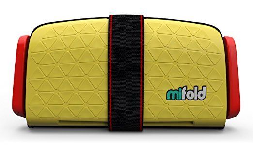 mifold Grab-and-Go Car Folding Booster Seat 10x Smaller Age 4 & Up Yellow Taxi