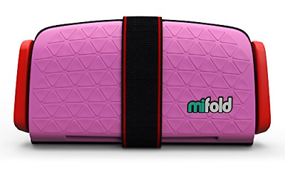mifold Grab-and-Go Car Booster Seat, Perfect Pink