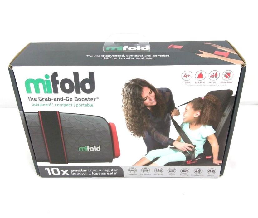 Mifold Grab-and-Go Car Booster Seat, Slate Grey NEW