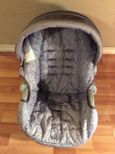 Safety 1st Eddie Bauer Baby Car Seat Cover Cushion Canopy Set Purple Brown