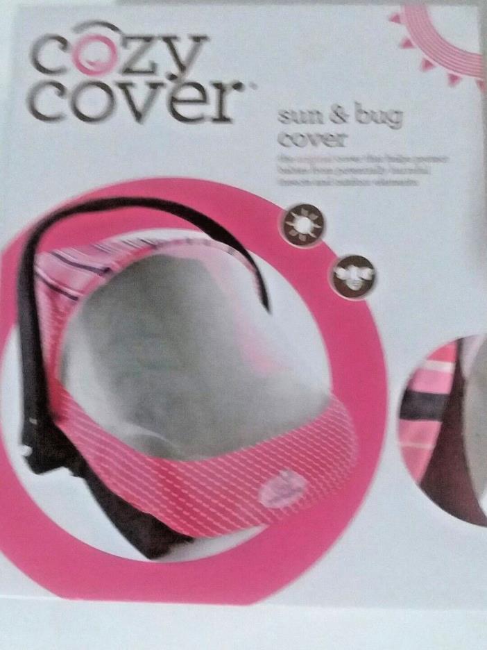 Cozy Cover Sun & Bug Screen Car Seat Cover Pink